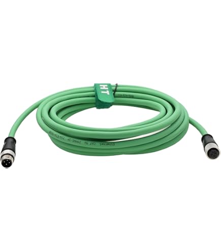 HangTon M12 4 Pin D-gecodeerde RJ45 Ethernet Power Datakabel Flexibele voor Industriële Vision Sensor Camera Netwerk Schakelaar Router 30m