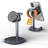 25W Qi2.2 Fast Wireless Charger Stand for Apple MagSafe Charger, 3 in 1 Charging Station with TEC Cooling, Magnetic Wireless Charger for iPhone17/16/15/14/13/12, Apple Watch, AirPods, Gifts for Men