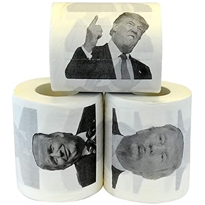Fairly Odd Novelties Donald Trump Novelty Political Humor Funny Toilet Paper Gag Gift, Set of 3 Rolls