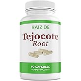 Raiz DE Tejocote Root Premium Herbal Supplement - Lab Tested for Purity - Natural and Healthy Detox and Weight Loss Support- 90 Tejocote Root en Forma de Capsulas