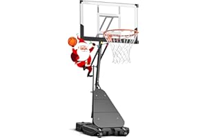 Seray Basketball Hoop Outdoor 40Inch Backboard, 3.4-10FT Adjustable Height and Larger Base, Portable Basketball Goal System for Adults Outdoor/Indoor/Driveway/Garage