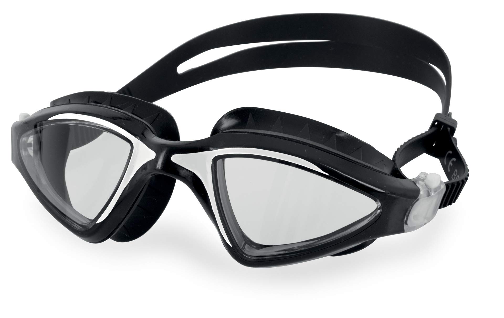 SEAC Lynx Swimming Goggles, Great for Swimming Pool and Sea Unisex Adult, Black/White Lt, Standard