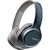 Cleer Enduro 100 Bluetooth Headphones, 40mm Ironless Driver, Deep Bass Over The Ear Headphones, 100Hr Play, Dual-Mic, Clear Calls, Comfort Fit, Bluetooth 5.0, Hi-Res Foldable Wireless Headphone, Navy