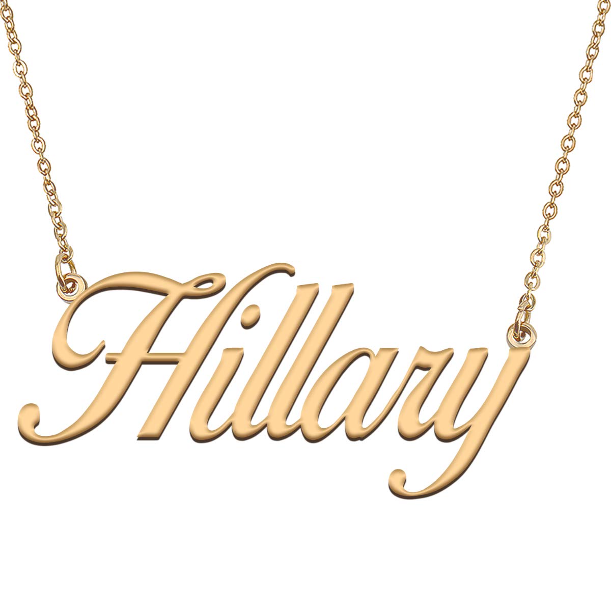 HUAN XUN Customized Custom Simple Any Name Necklace
