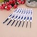 Whitelotous 8pcs Crochet Hooks Assemblies Smooth Knitting Set for Arthritic Hands DIY Crafts Needlework (Porcelain -B)