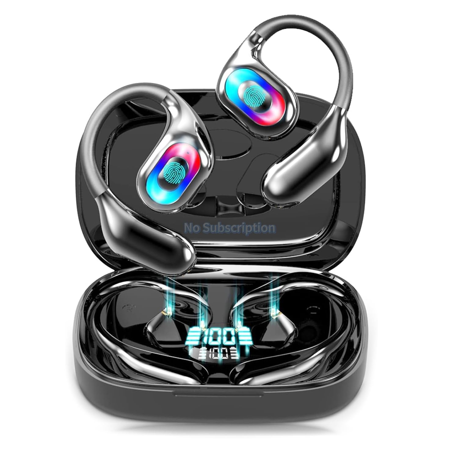 AI Translation Earbuds Real Time No Subscription, 4-in-1 Translator Earbuds 144 Languages, Audifonos Traductores Inglés Español, Bluetooth 5.4 Translation Headphones with LED Light Translate Ear Buds