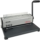 RAYSON SD1202 Comb Binding Machine, 19 Holes, Max Punching Letter Size, with Comb Set Binder for Daily Binding