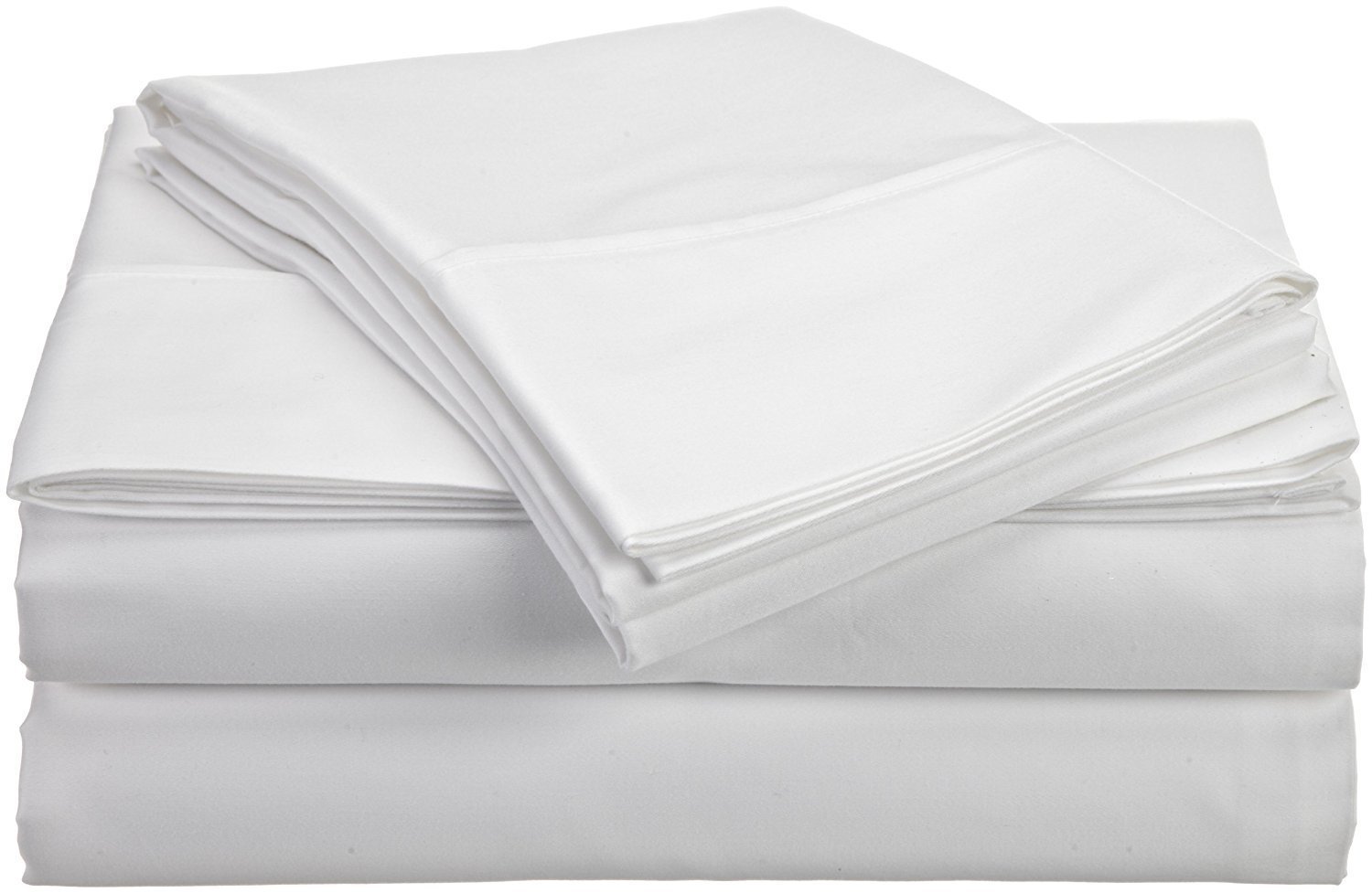 JB Linen Hotel Quality 500-Thread-Count Pure Egyptian Cotton Super Soft 1 PC Flat Sheet/Top Sheet Queen Solid White with Wholesale Price