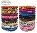Fashion & Lifestyle Hair Ties Ponytail Holders - Large Boutique Girls Stretchy Elastic Hair Ropes Bands Styling Accessories for Women and Ladies Pack of 20, Random Mixed Color