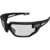 Mechanix Wear Type-X Clear Lens Safety Glasses - Anti-Fog Polycarbonate Industrial Safety Glasses - Ventilated Temples & Scratch-Resistant Lenses - Black Frame