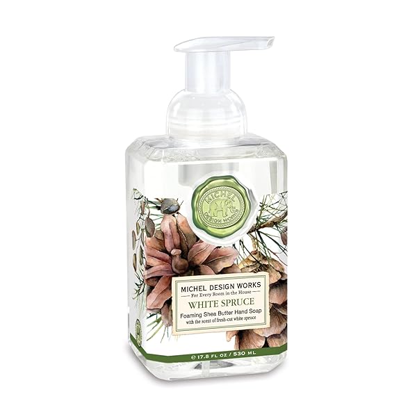 MICHEL DESIGN WORKS FOAMING HAND SOAP, WHITE SPRUCE
