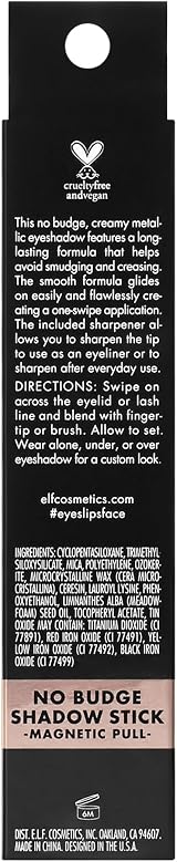 e.l.f No Budge Shadow Stick Magnetic Pull Metallic Cream Eyeshadow view 5