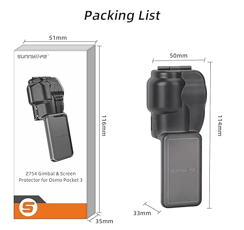 Gimbal Screen Cover Compatible with DJI OSMO Pocket 3, Camera Lens