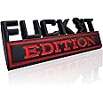 Fuck IT Edition Emblem, Car Exterior Emblems Badge 3D Sticker Decal, Fuck-IT Edition Emblem 3D Fender Badge Decal, 3D Fender Badge Decal Car Truck Replacement, Fit for All Cars