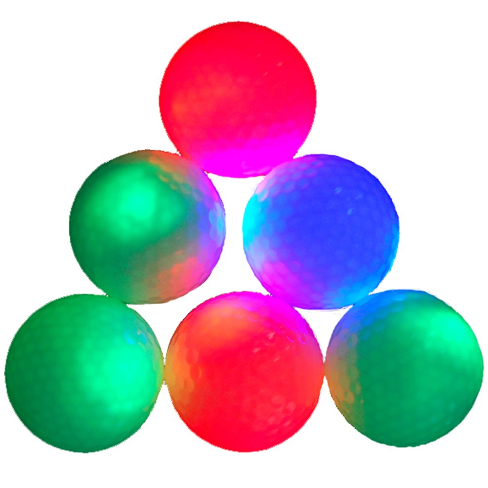 6-piece Pack Colorful Golf Balls Surlyn Golf Balls for Golf Course (JT-003)