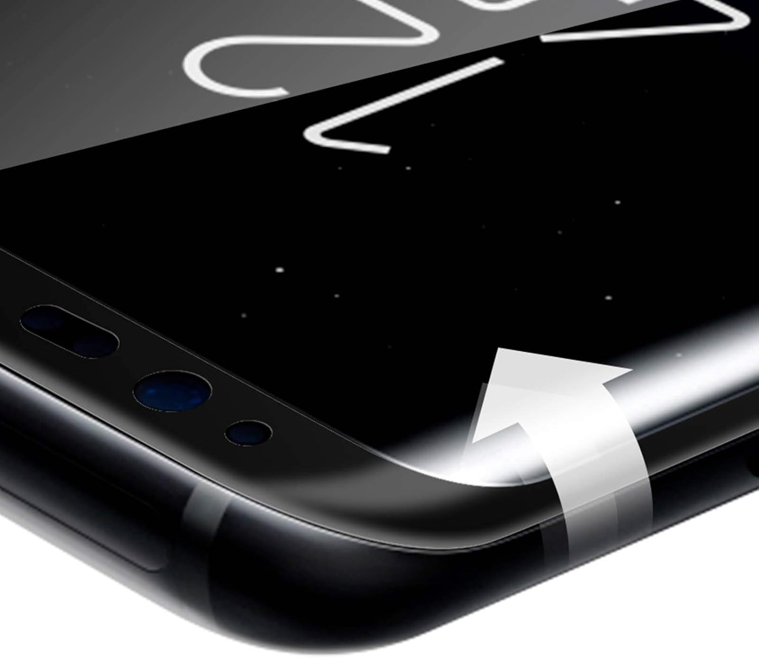 Force Glass Tempered Glass Screen Protector for Samsung Galaxy S8 with Installation Kit, Black contours - Image 5