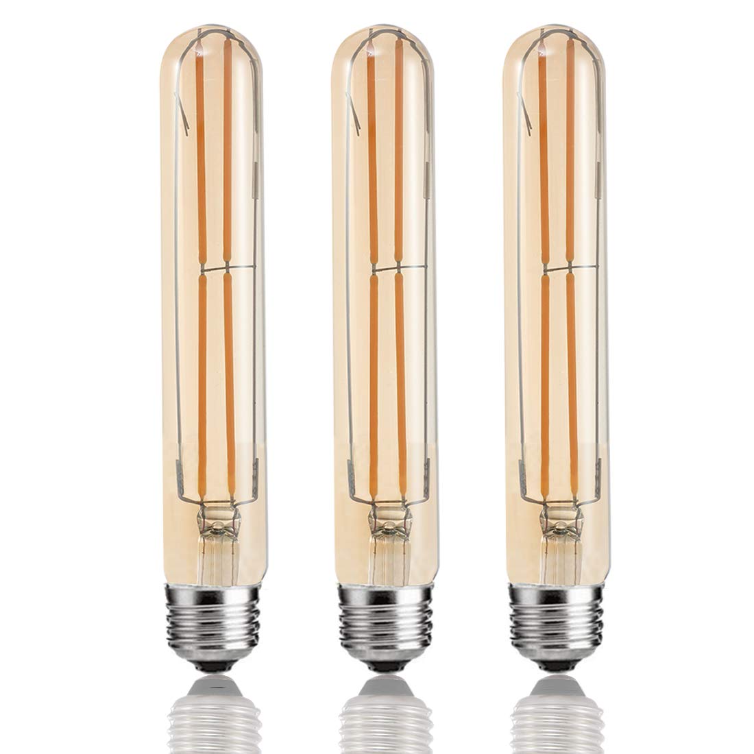 T10/T30 LED Bulbs, Tubular Edison Style LED Filament Bulb, 6W Dimmable