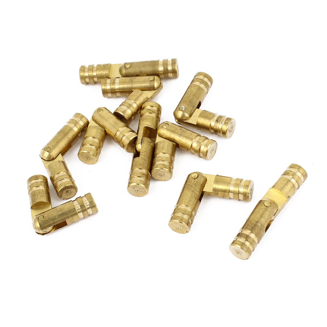 Sourcingmap a14081900ux0682 Zip Stud of Door, Gold Tone, Set of 10 Pieces