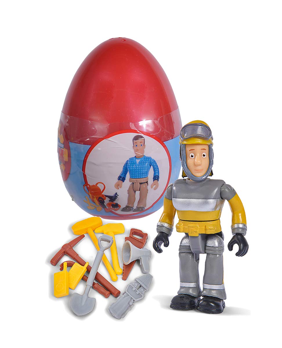 Simba 109251056 Fireman Sam Single Figure with Accessories III, 6-Way Assortment, Each Egg Contains One Figure Including Accessories, 10 cm