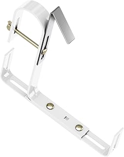 Emsa Blumenkastenhalter für Rundgeländer, Universell passend, Tragkraft 25 kg, Weiß, Special, 508709