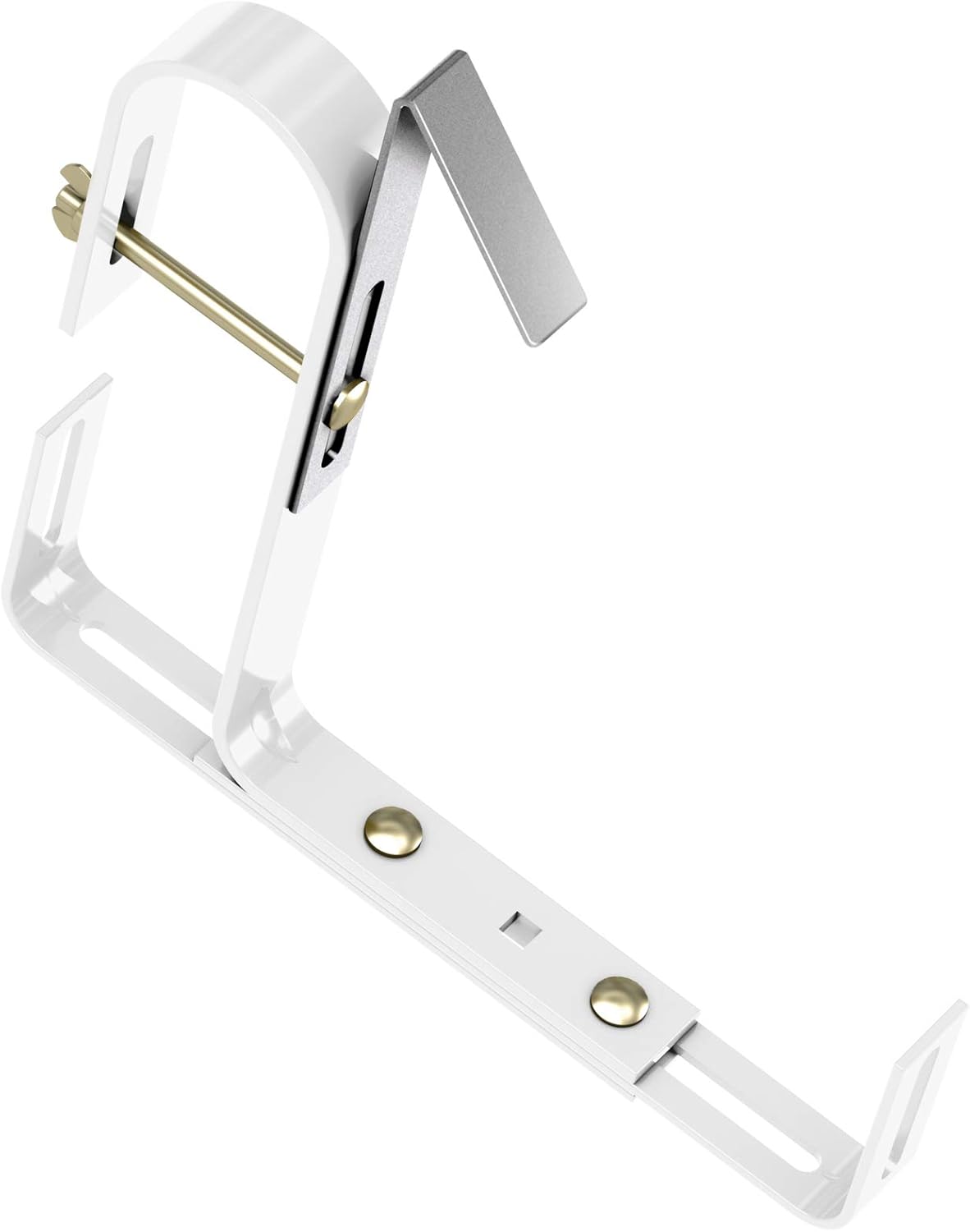 Emsa Blumenkastenhalter für Rundgeländer, Universell passend, Tragkraft 25 kg, Weiß, Special, 508709