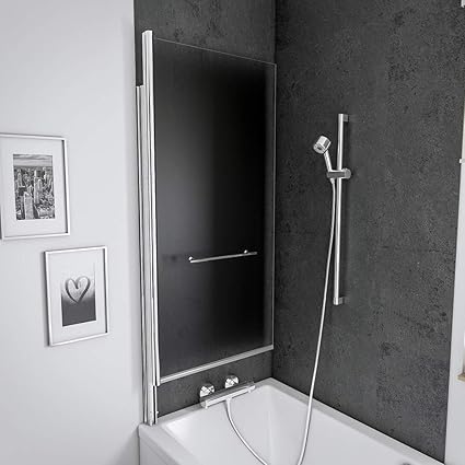 Schulte 4060991055409 Pare Baignoire Relevable Paroi De Baignoire Pivotante Ecran De Baignoire Avec Porte Serviette 1 Volet Rabattable Verre Transparent 75x145 Cm Amazon Fr Bricolage