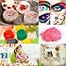 Soap Dye - Mica Powder Pigments for bath bomb - Soap Making Colorant - 36 Beautiful Colors (0.18 oz each) - Eye Shadow, Blush, Nail Art, Resin Jewelry, Artist, Craft Projects with 10 Pcs Soap Molds