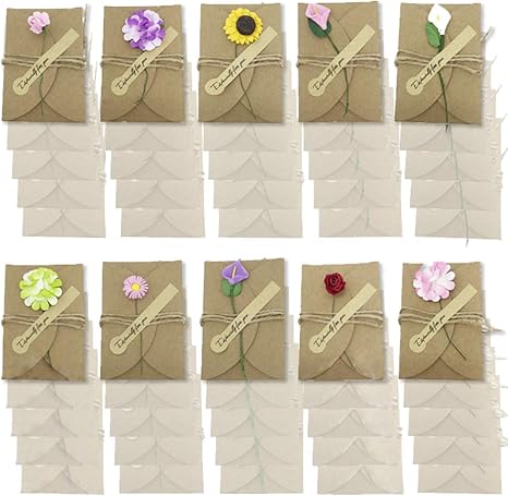 Amazon Co Jp Utst メッセージカード グリーティングカード ありがとう 誕生日 封筒付き 10種50枚 ホビー