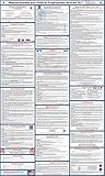 2017 Massachusetts State and Federal Labor Law Poster - Laminated 24