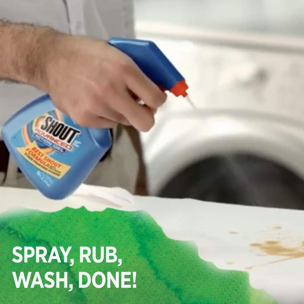 Shout Spray and Wash Advanced Action Stain Remover for Clothes, 22 oz: Health & Personal Care