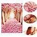MOHOO 5x7ft Silk Photography Backdrop Cherry Blossoms Street Studio Photography Backdrop Photo Background Beautiful Flower 1.5x2.1m (Updated Material)