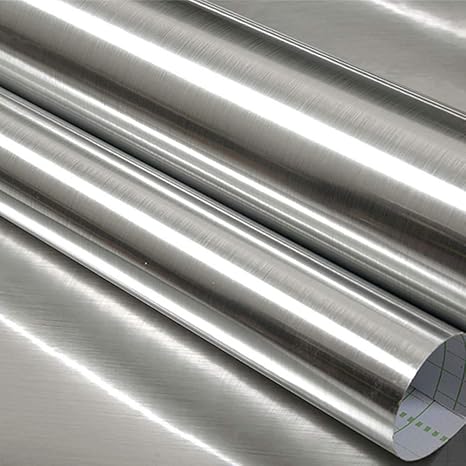 Stainless Steel Wallpaper Self Adhesive Vinly Film Silver Wall Paper For Countertops Kitchen Cabinets Dishwasher 17 7in 118in Amazon Com
