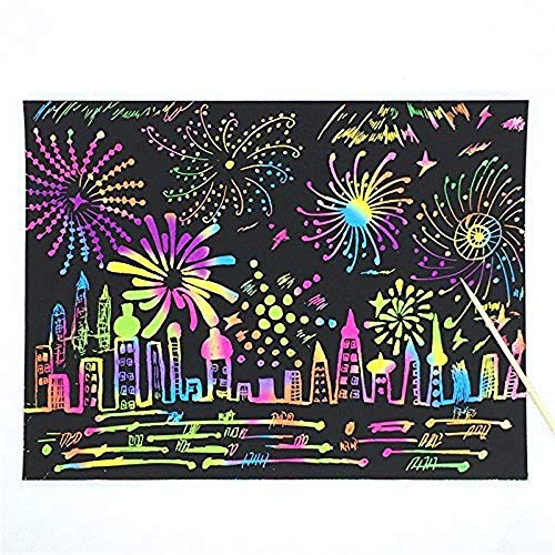 Country Road Bags. Scratch Art Rainbow Mini Notes with Wooden Stylus.aGreatLife Rainbow Scratch