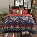 Vaulia Lightweight Microfiber Duvet Cover Set, Bohemia Exotic Patterns, Reversible Color Design, Queen Size
