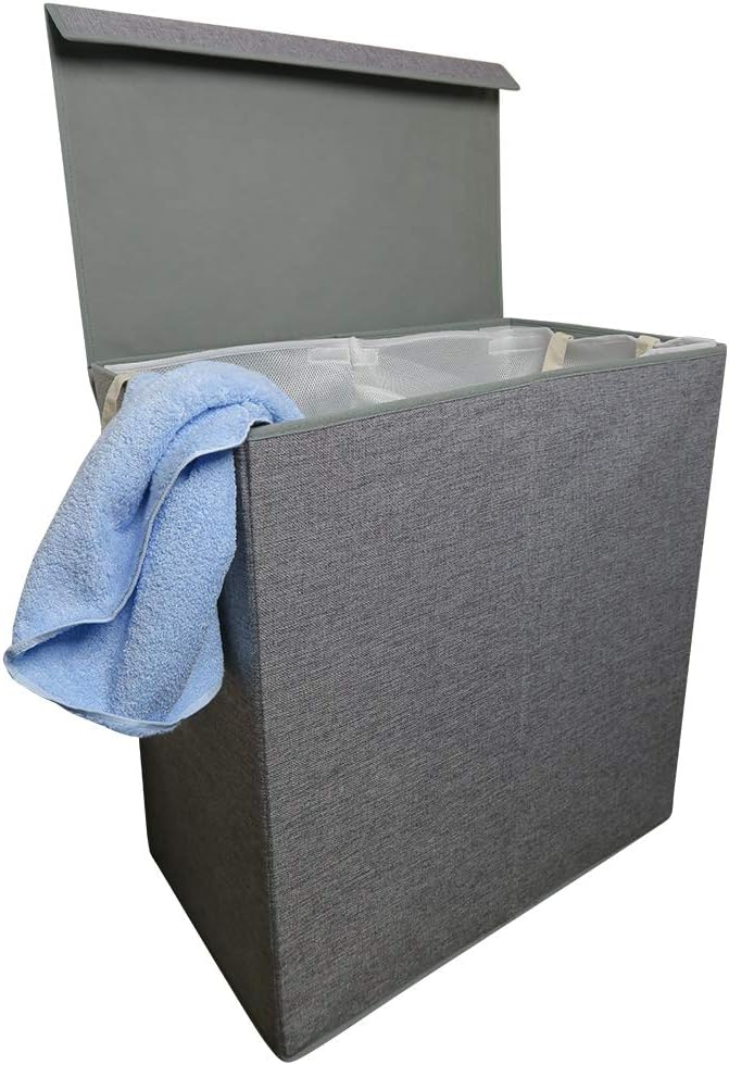 laundry hamper with lid and removable bag