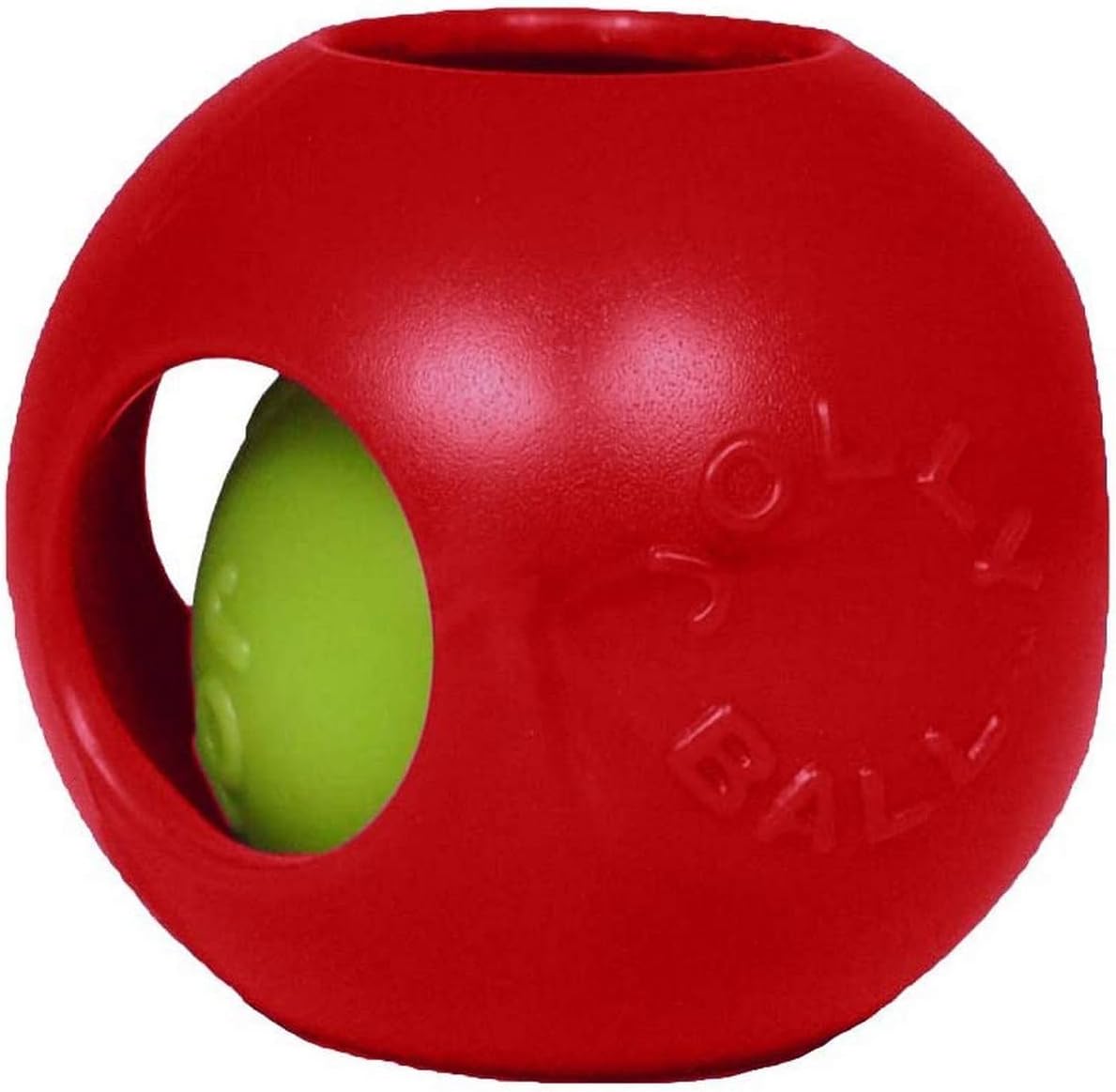 Jolly Pets Teaser Ball Dog Toy, 20 cm, Red, Large (8 in)