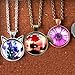 58 PCS Pendant Tray Kit, Seasonsky Pendant Trays Sun, Wing, Cat, Snowflakes with Glass Cabochon Blanks Clear Dome, 10 PCS Pendant Buckle for Photo Pendant Craft