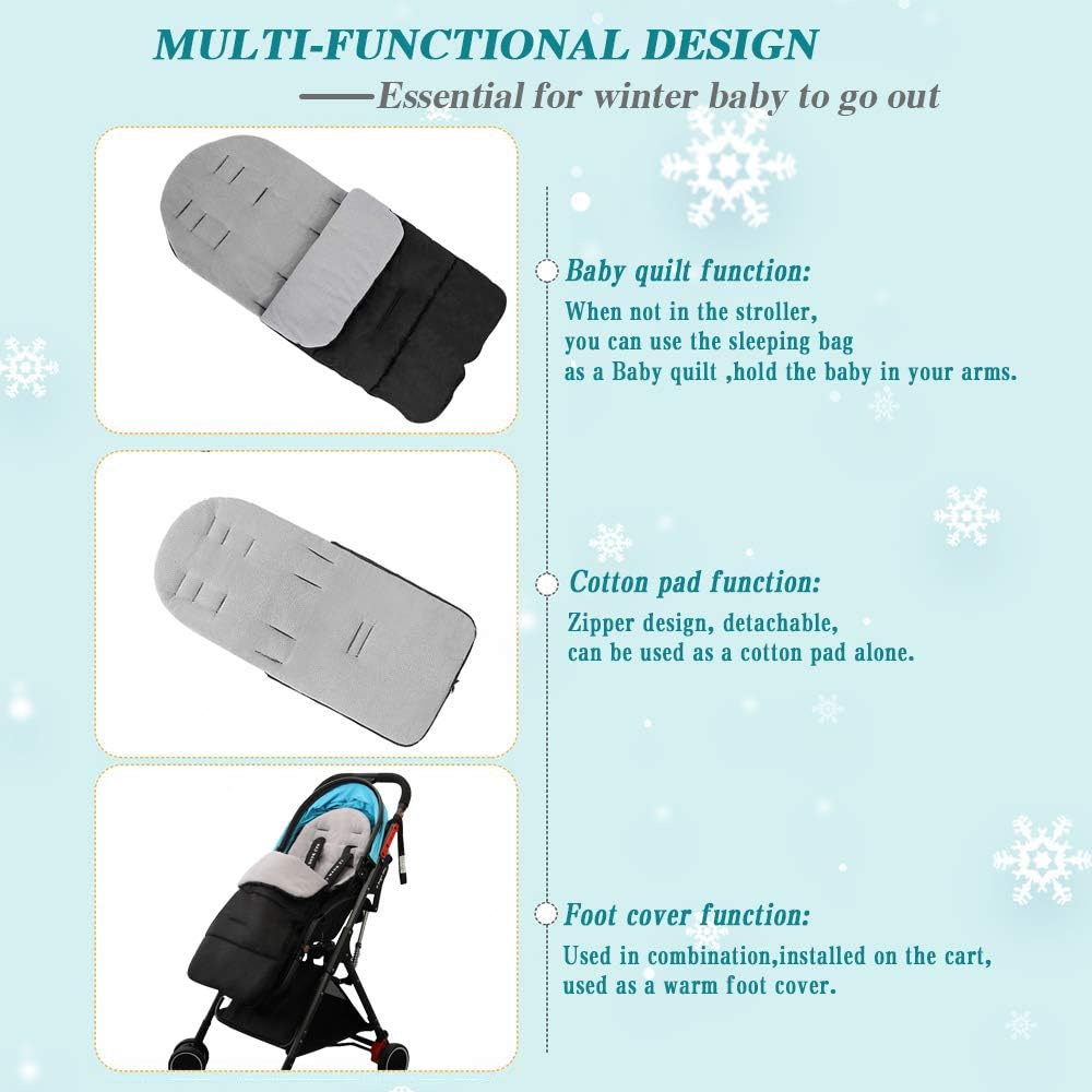 auvstar Toddler Stroller Padded Footmuff Cosytoes - Image 5