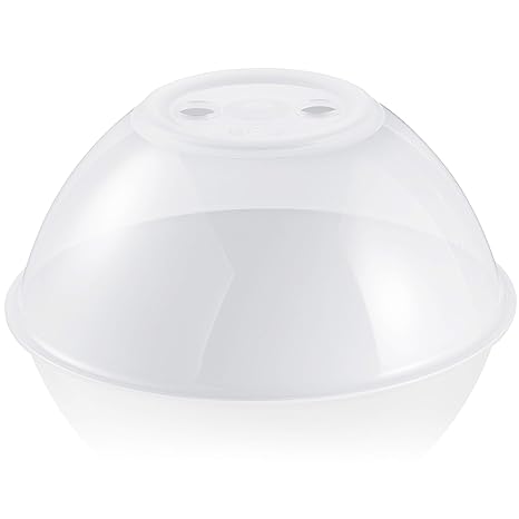 Hausfelder Mikrowellenhaube XL-Abdeckung Spülmaschinengeeignet und BPA-frei | ideal als hohe Mikrowellen Abdeckhaube, Spritzs