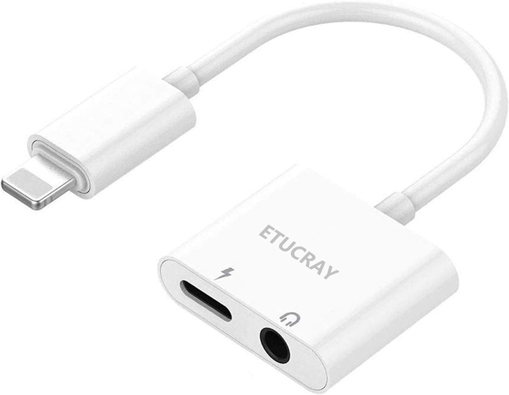 ETUCRAY Headphone Jack Aadapter for 3.5mm Earphone Dongle