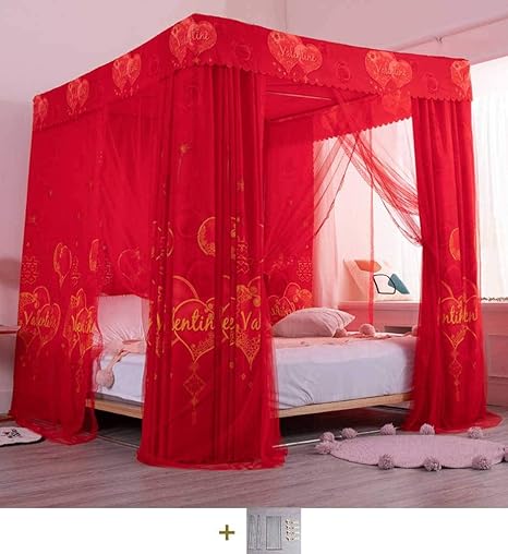 4prisma Prinzessinnen Betthimmel Betthimmel Baldachin Mit Betthimmelrahmen Luxus Mosquito Net Muckennetz Madchen Erwachsene Kinderzimmer Spitze C 1 8m Amazon De Kuche Haushalt