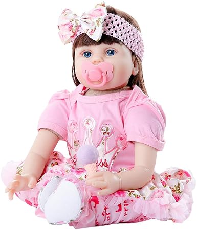 Regali Di Natale Per Neonati.Yihangg 55cm Lovely Princess Cotton Body Reborn Baby Doll Morbido Vinile Realistico Bambola Per Neonati Regali Di Natale Per Bambini 22 Pollici Amazon It Casa E Cucina