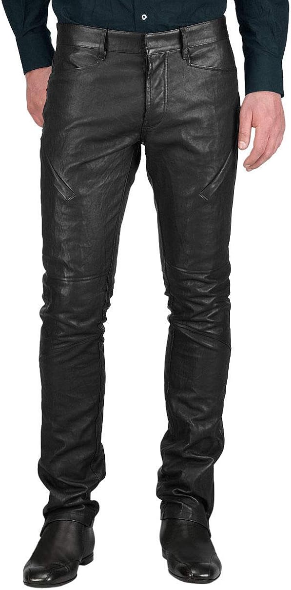 lambskin leather trousers