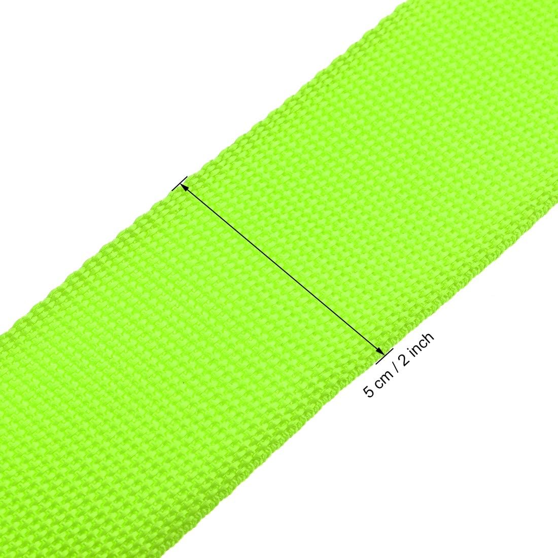 sourcing map Luggage Straps Suitcase Belts with Buckle Label, 2Mx5cm Adjustable PP Travel Bag Packing Accessories, Light Green 4Pcs - Image 4
