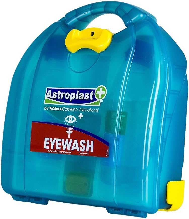 Astroplast Eye Wash First Aid Kit with Two Sterile 500ml Saline Bottles for The Workplace, Ocean Green - Image 4