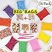 Foam Beads for Slime - Floam Beads, Foam Balls for Slime | with +[Fruit, Heart, Flower Printed Slices]+ 0.08-0.32 inch | 16 Pack 60000 pcs + 3 Tools for DIY Crafts