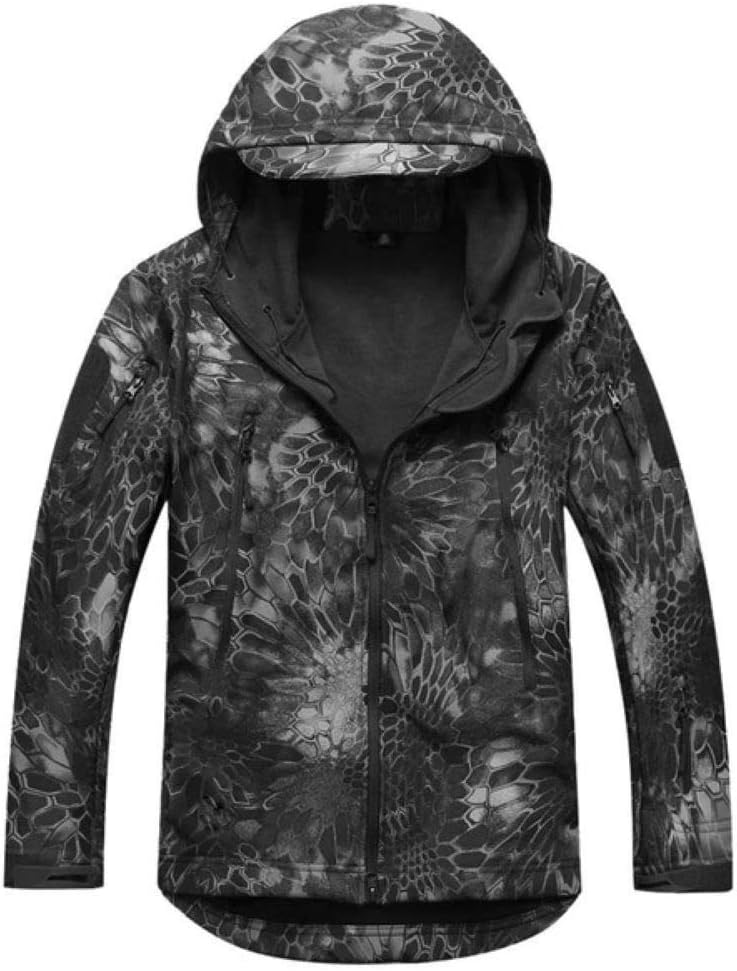 DLP Tactical Stalker Soft Shell Waterproof & Windproof Fleece Hooded Jacket