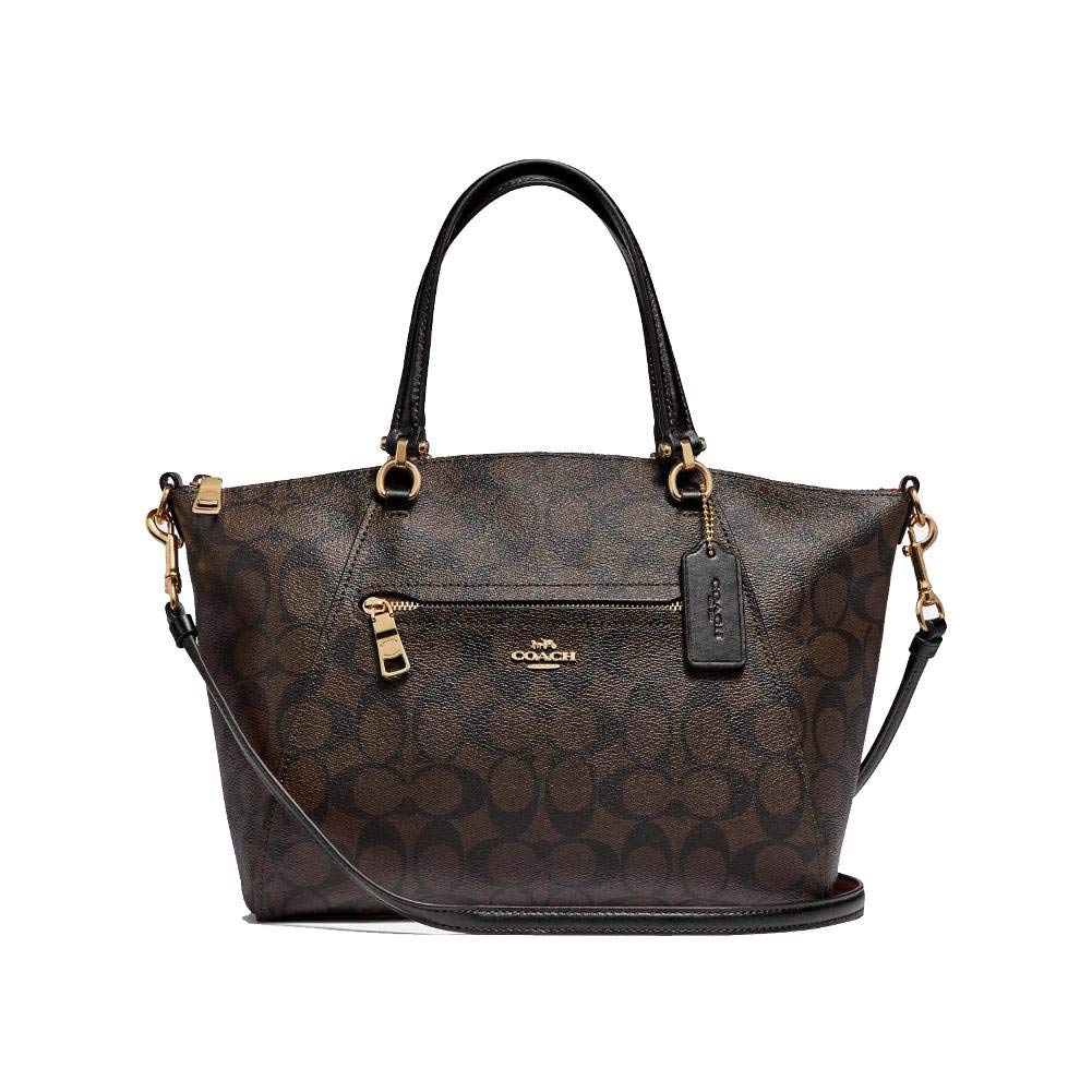 Coach Womens Prairie Satchel Bag (Brown Black) on Galleon Philippines