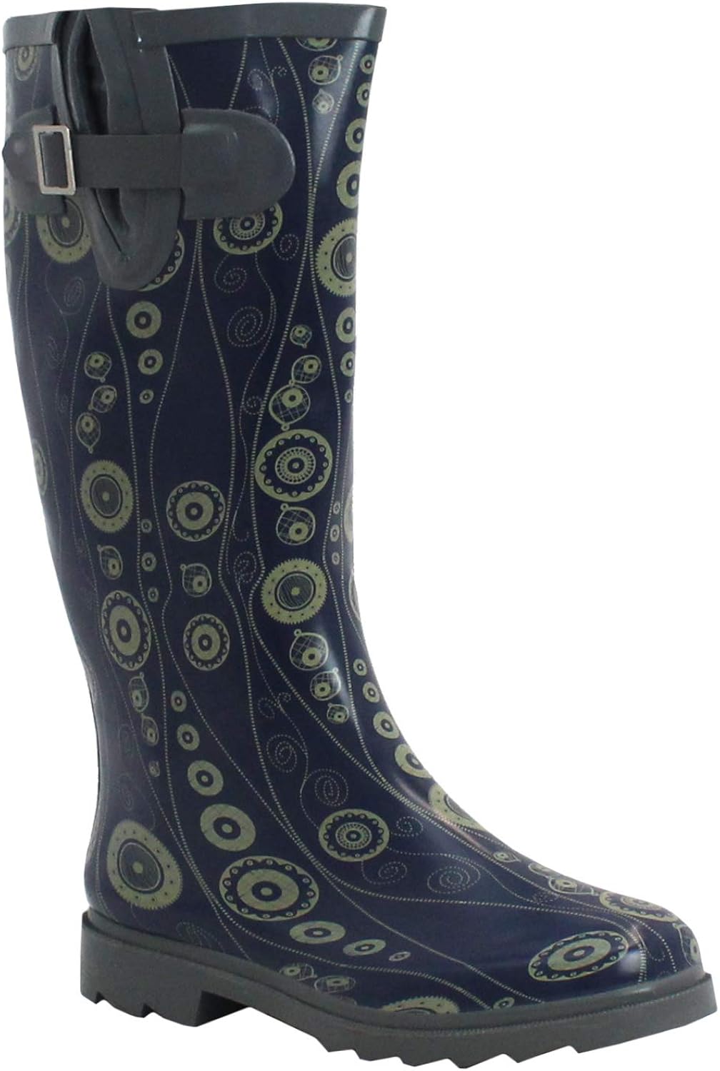 A&H Footwear Damen Gummistiefel, verstellbar, Wade, wasserdicht, Gummi ...