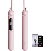 WeGym Smart Jump Rope with App Tracking, LED Display and Jump Counter | Rechargeable design, jump counting, workout tracking, indoor and outdoor fitness